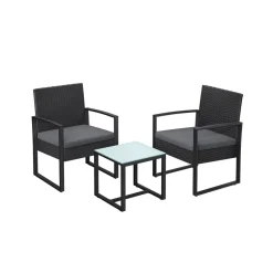 2 Chaises 1 table jardin