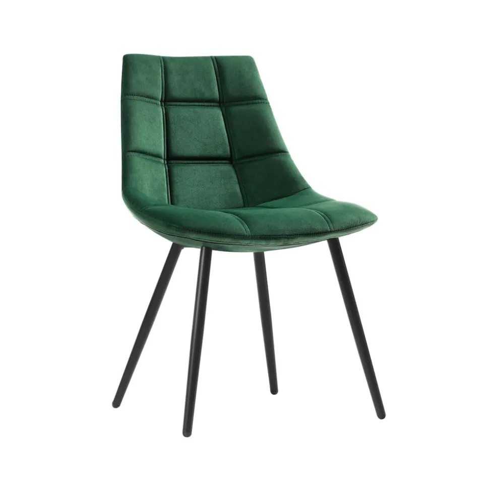 2 Chaises courbées vert