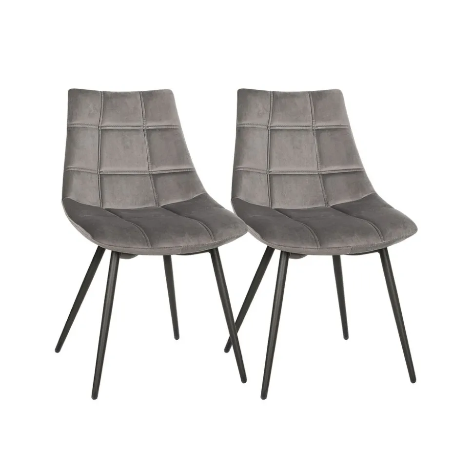 2 Chaises moderne gris