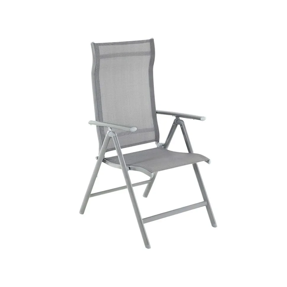 4 Chaises pliantes alu noir