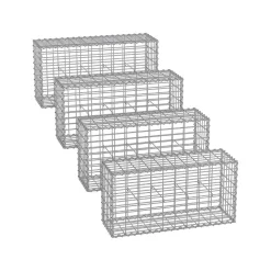4 Gabions 100 x 50 x 30 cm