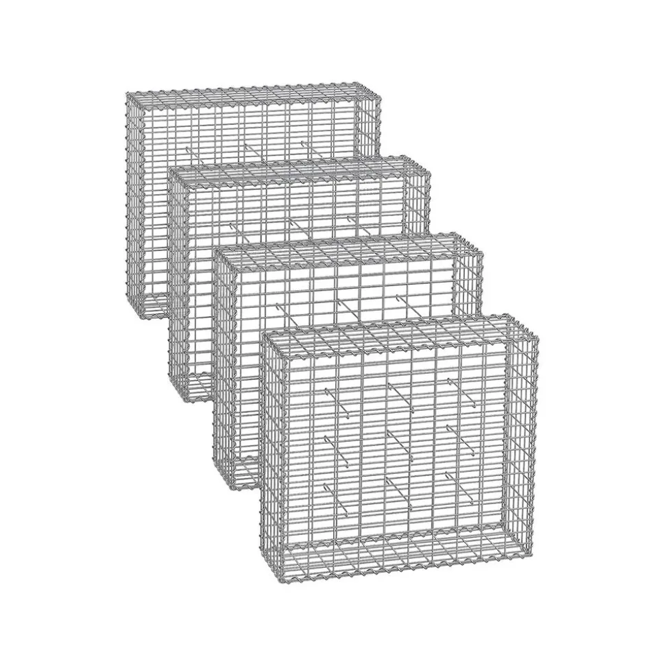 4 Gabions 100 x 90 x 30 cm