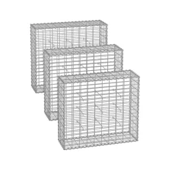 3 Gabions 100 x 90 x 30 cm