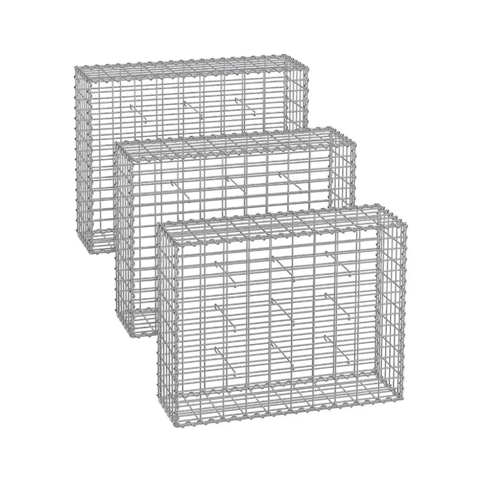 3 Gabions 100 x 90 x 30 cm