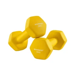 2 Haltères 3 kg jaune