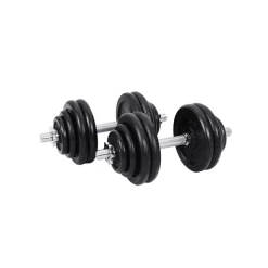 2 Haltères 5 kg noir