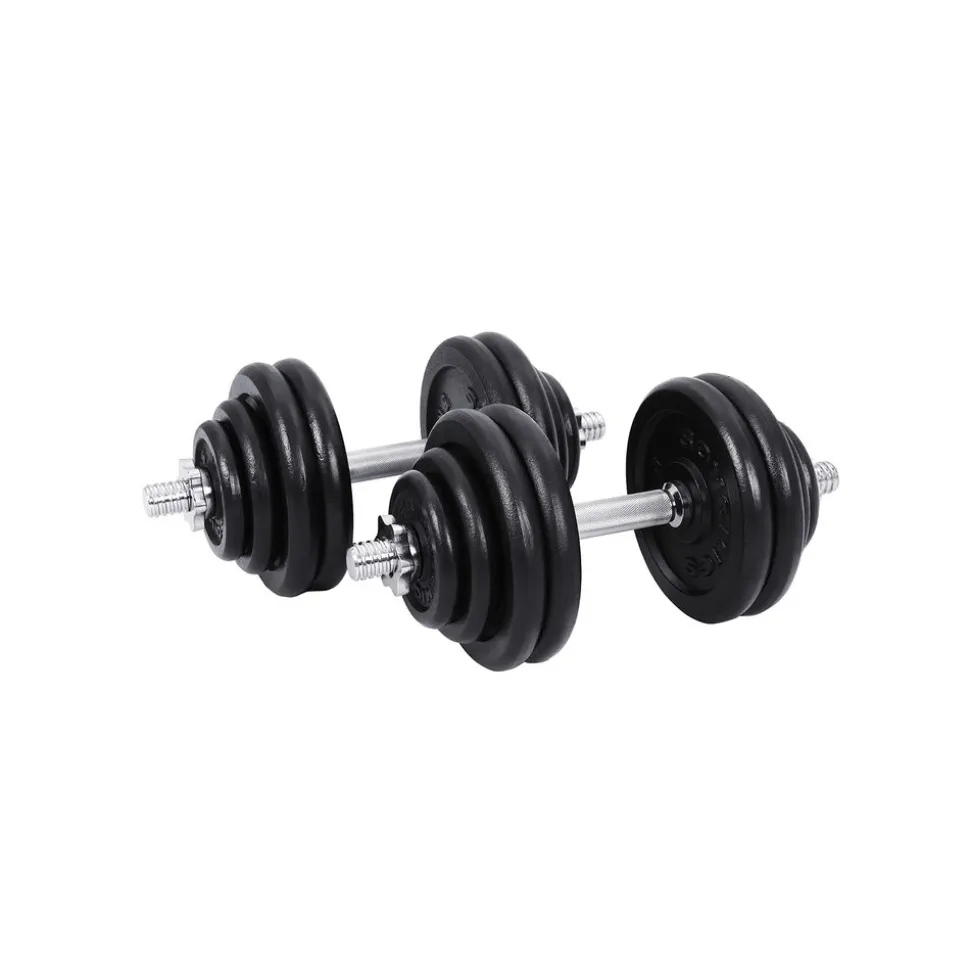 2 Haltères 5 kg noir