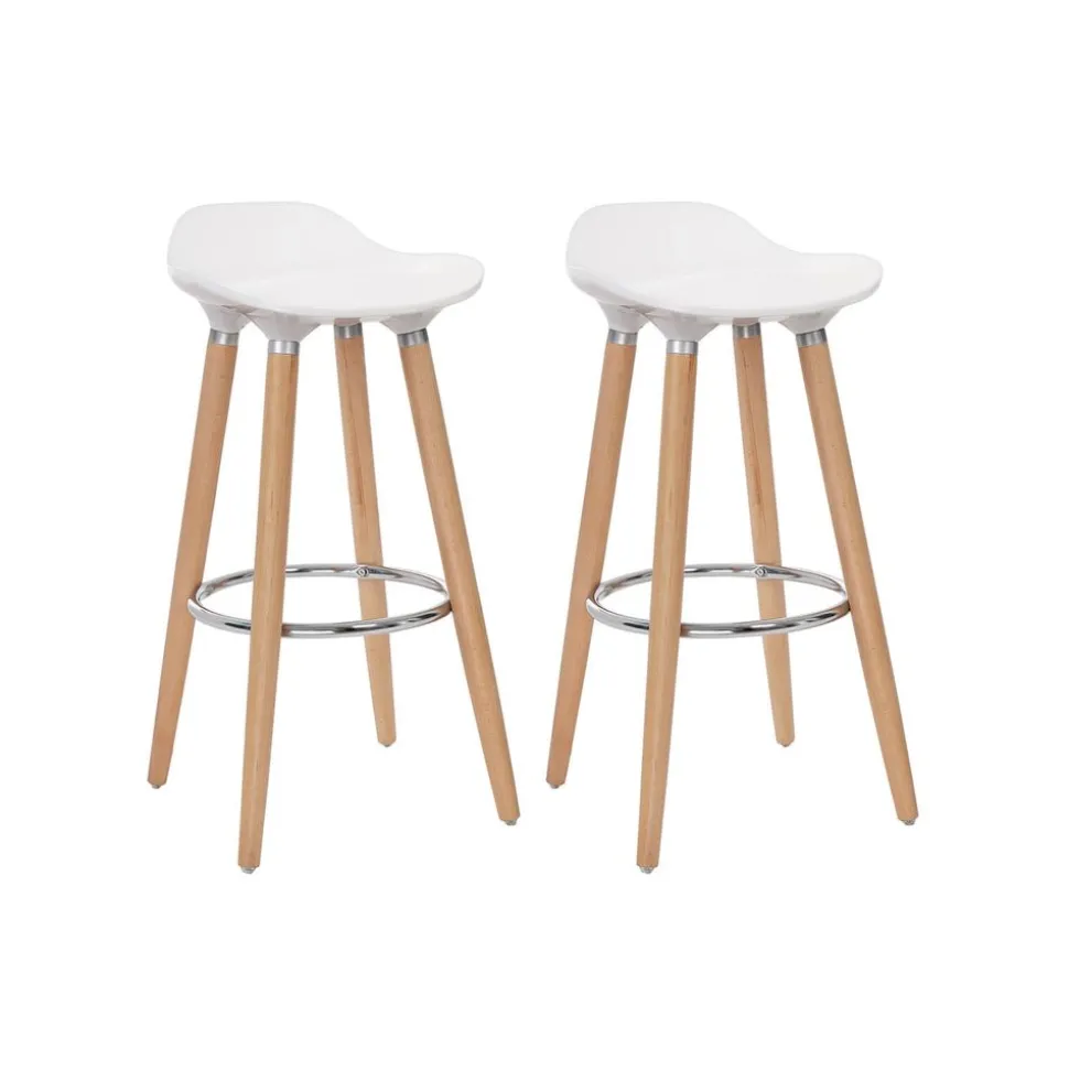 2 Tabourets de bar pieds hêtre