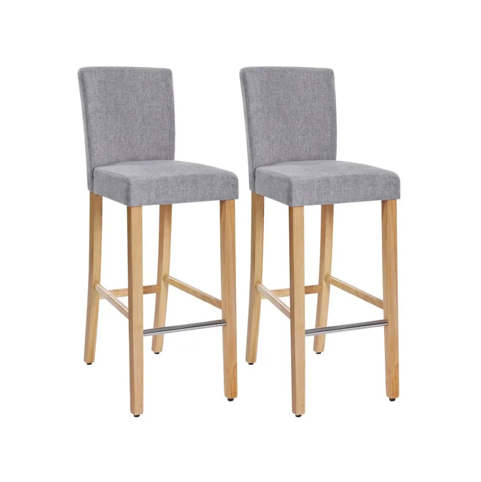 2 Tabourets hauts gris foncé