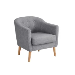 Accent Fabric Tub with Upholstered Cushion
