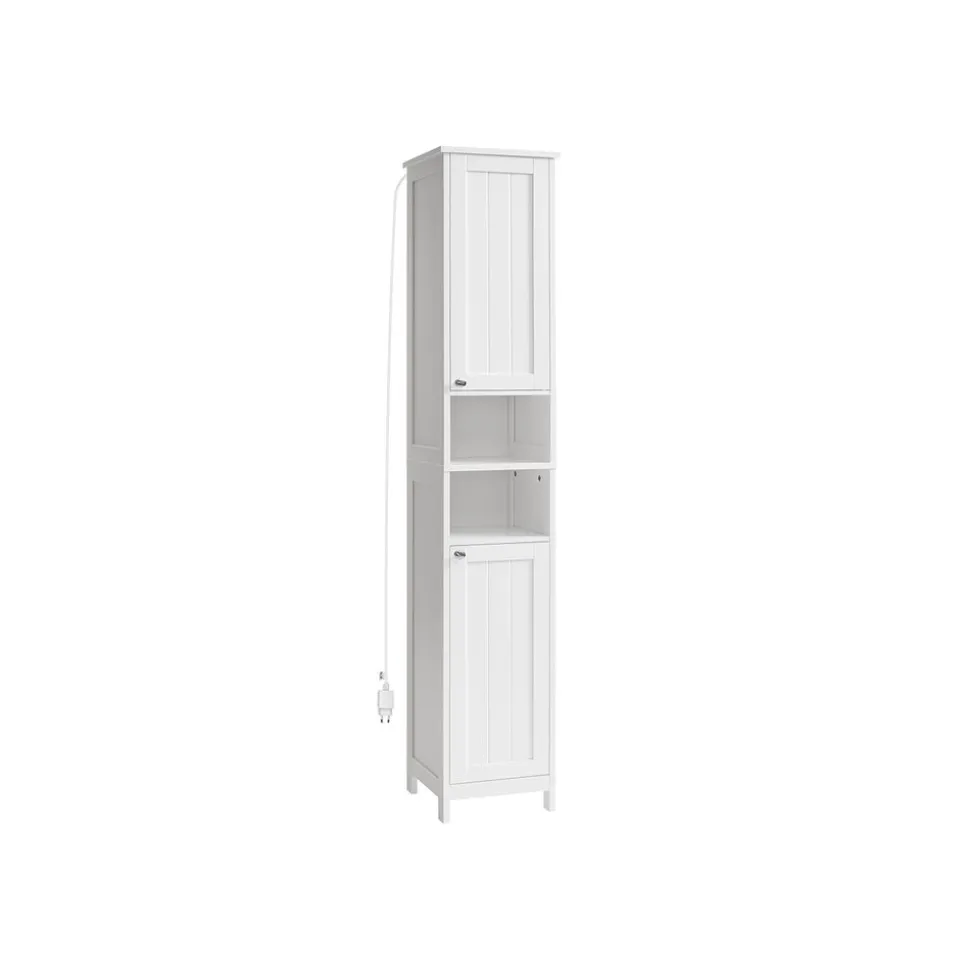 Armoire de salle de bain haute avec éclairage blanc nuage
