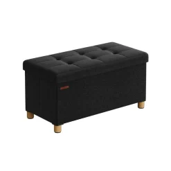 Banc avec angement pliable noir