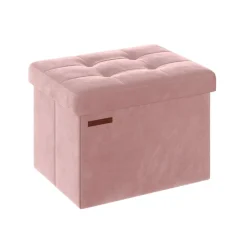 Banc de rangement en velours noir d'encre