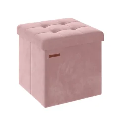 Banc de rangement en velours noir d'encre