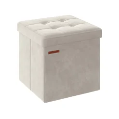 Banc de rangement en velours noir d'encre