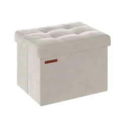 Banc de rangement en velours noir d'encre