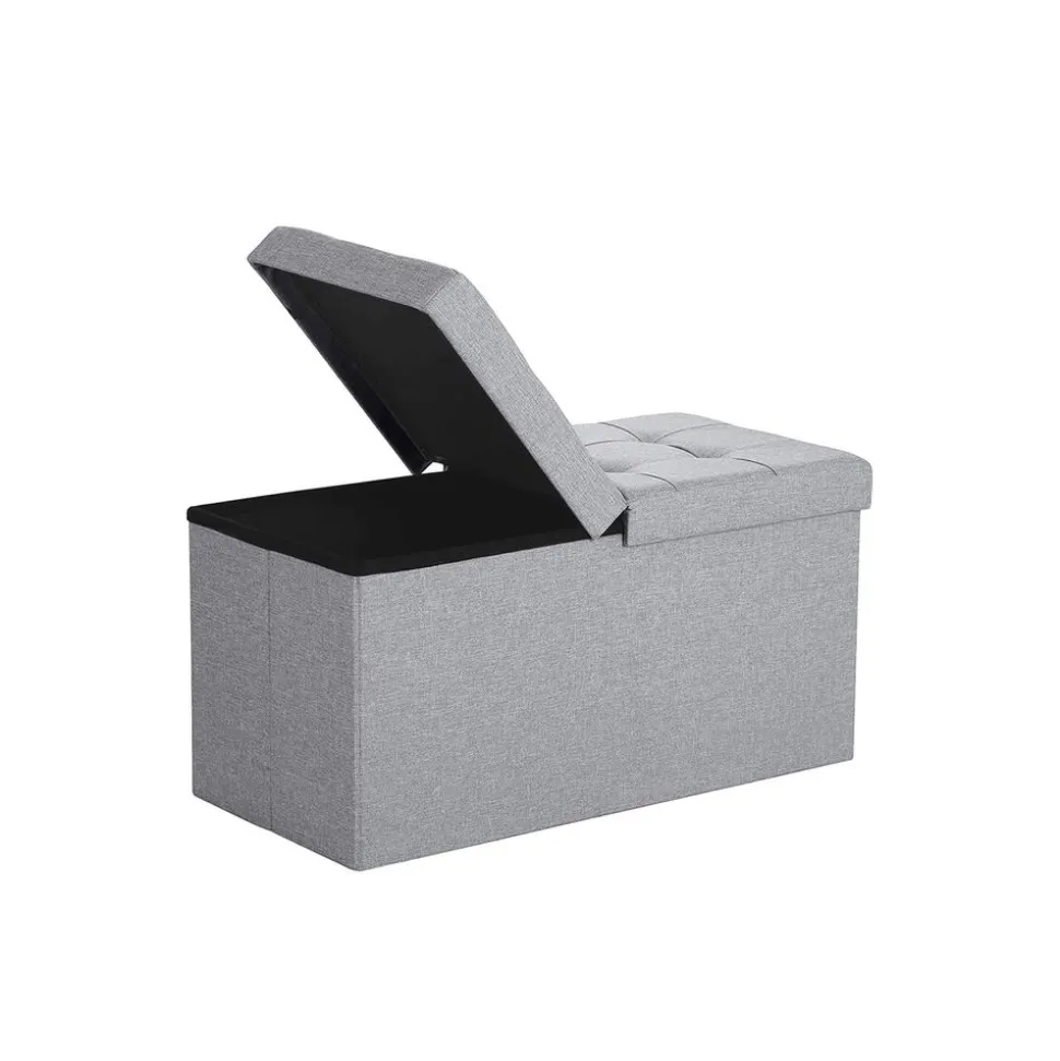 Banc de rangement 80L gris