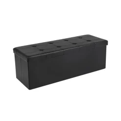 Banc de rangement 150L noir