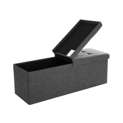 Banc rangement 120L gris foncé