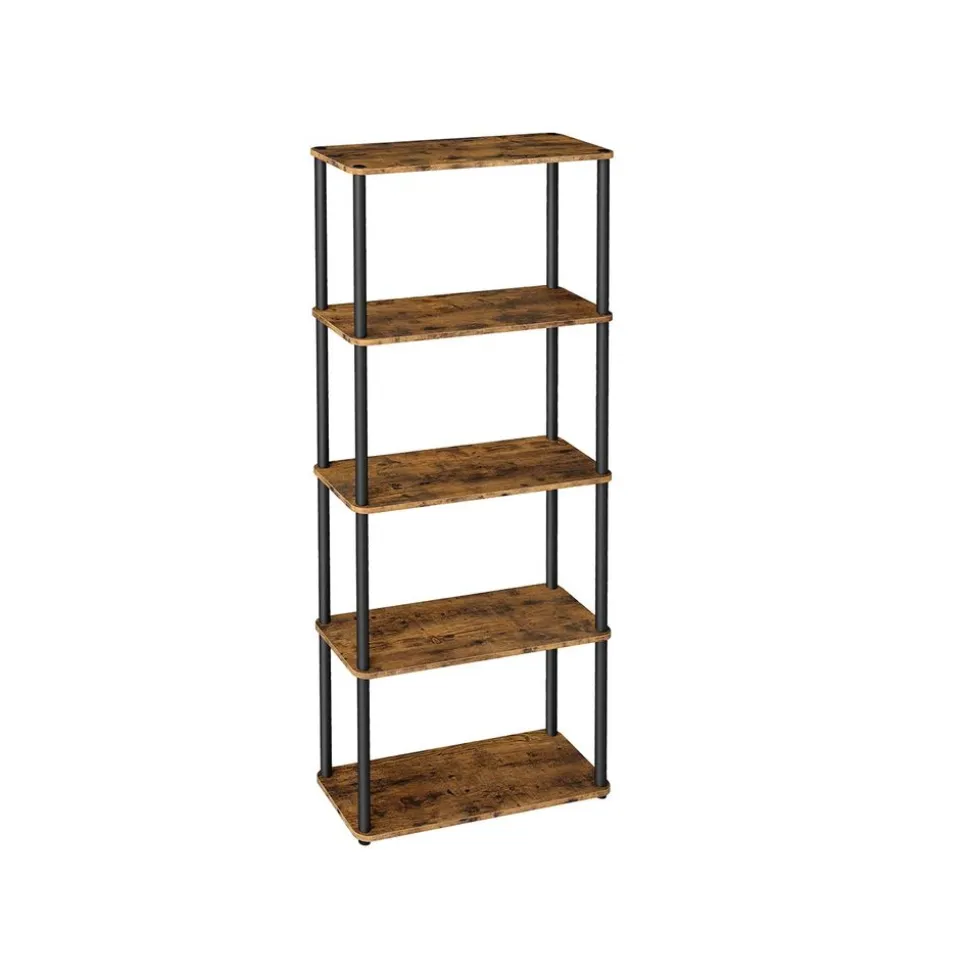 Bibliothèque à 5 niveaux montage rapide sans outils