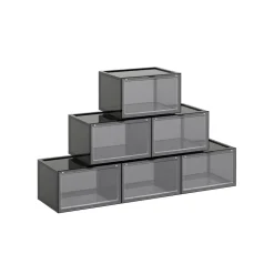 Boîtes à chaussures lot de 6 gris