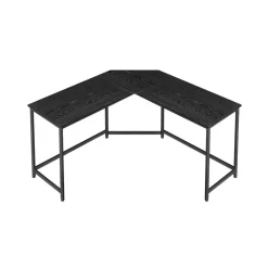 Bureau d’angle grège et noir