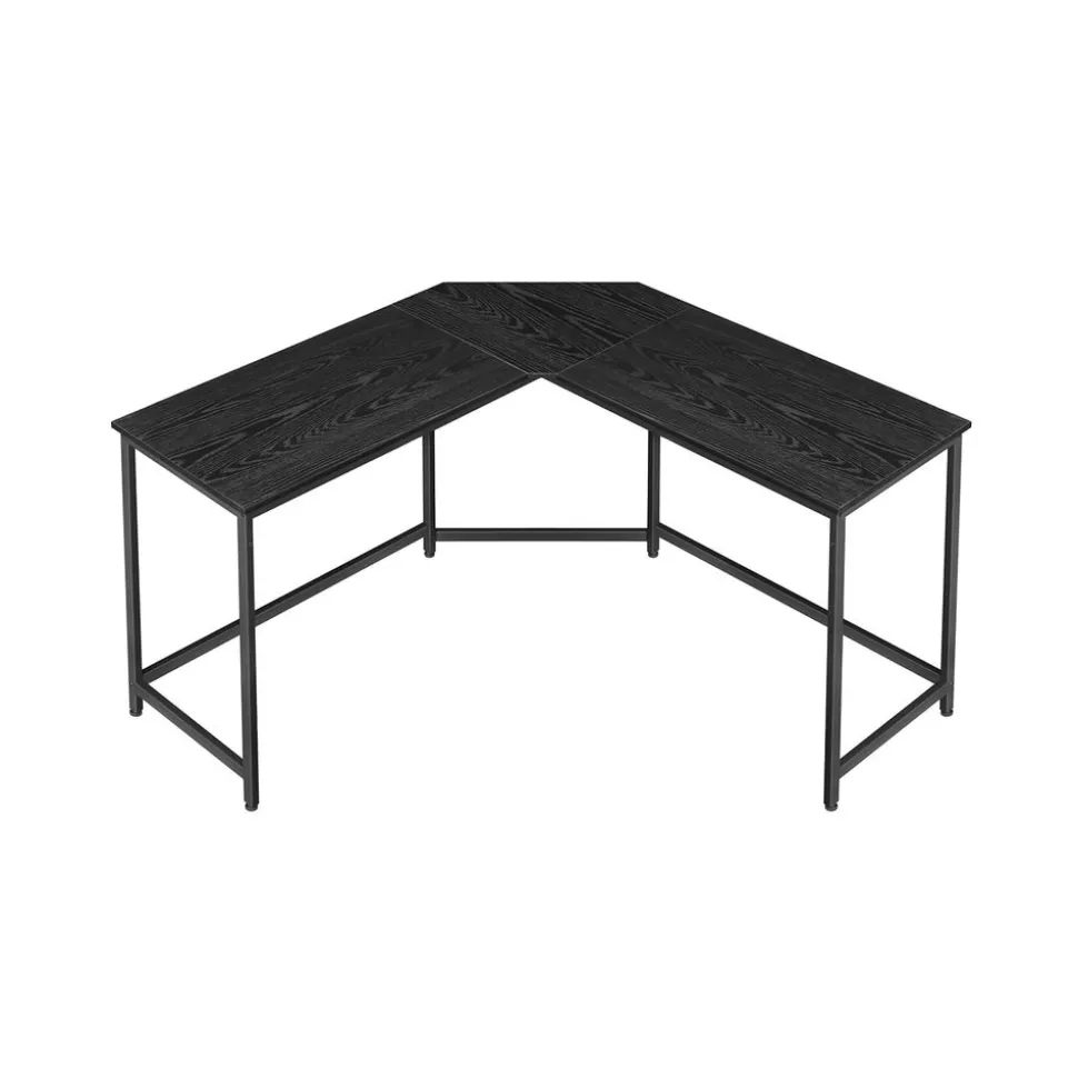 Bureau d’angle grège et noir