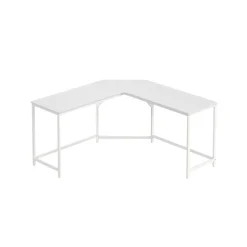 Bureau d’angle grège et noir