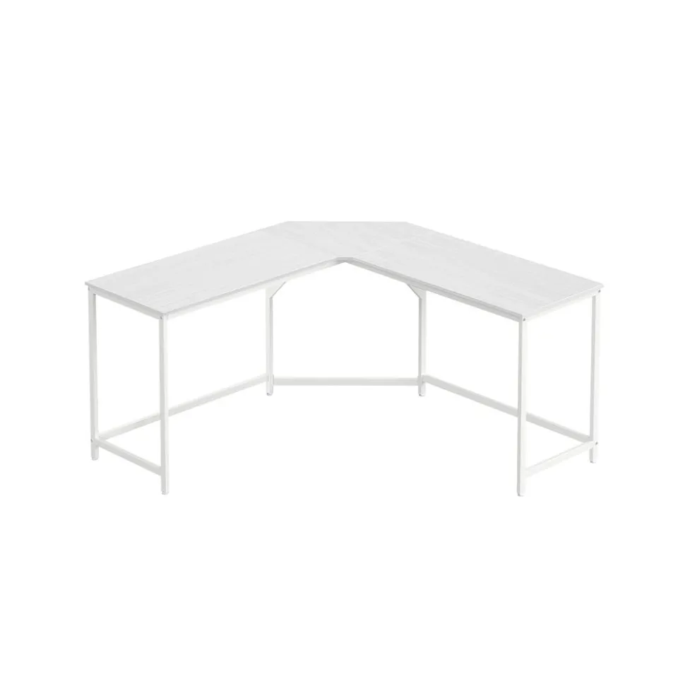 Bureau d’angle grège et noir