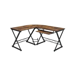 Bureau d'angle industriel
