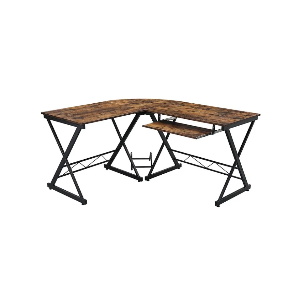 Bureau d'angle industriel