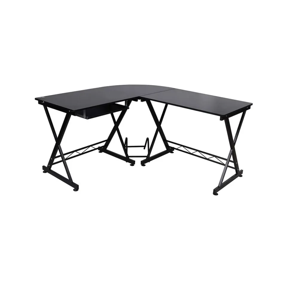 Bureau d'angle industriel