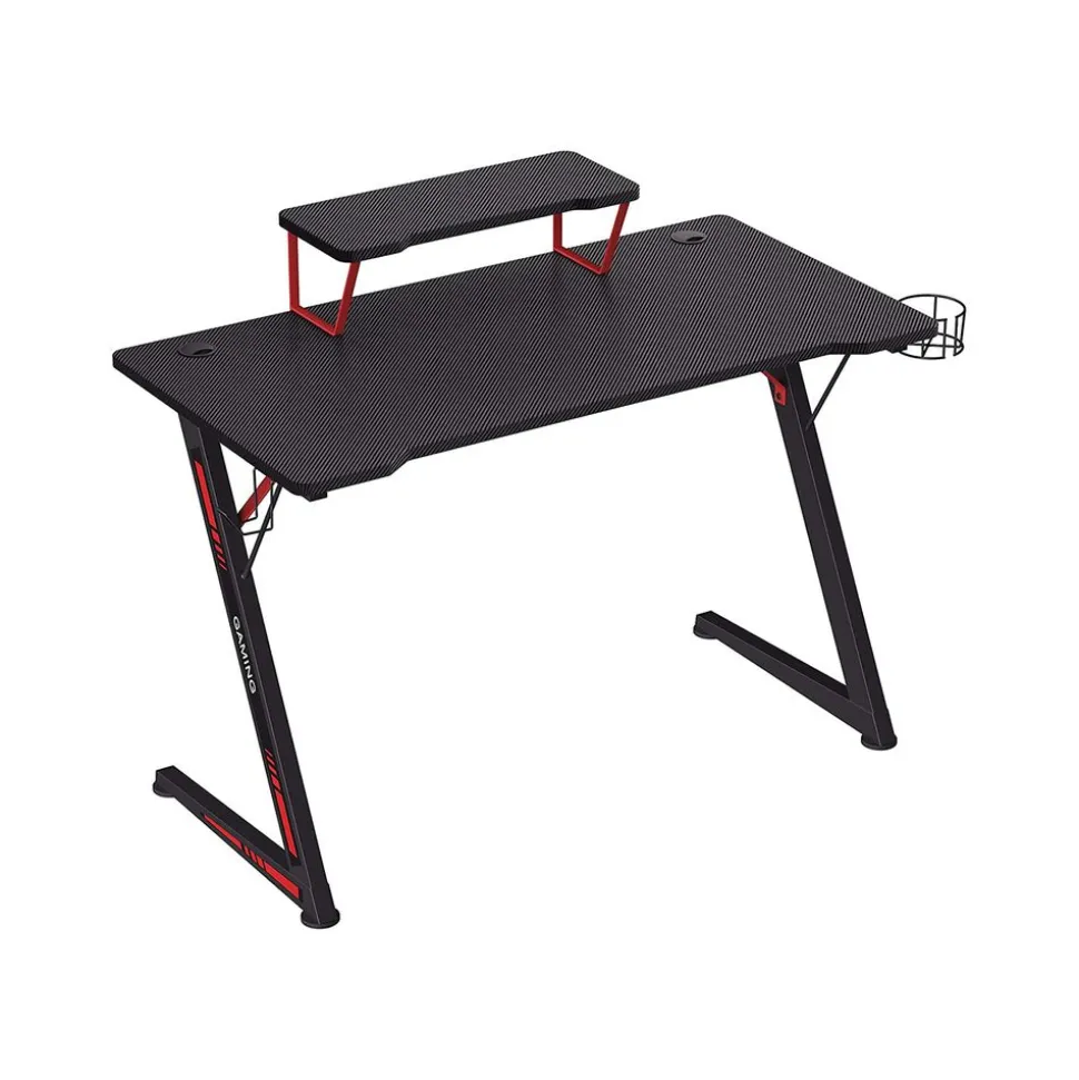 Bureau gaming 116 cm noir