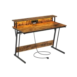 Bureau Gaming avec LED et Multiprise