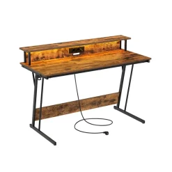 Bureau Gaming avec LED et Multiprise