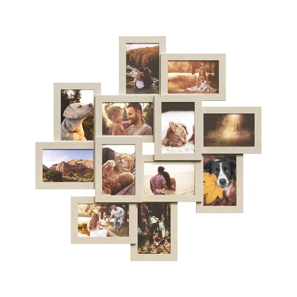 Cadre photo pour image 10 x 15 cm Beige Naturel