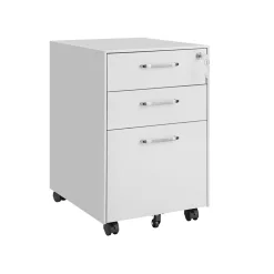 Caisson ３ tiroirs blanc