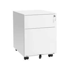 Caisson 2 tiroirs blanc