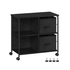 Caisson bureau marron rustique