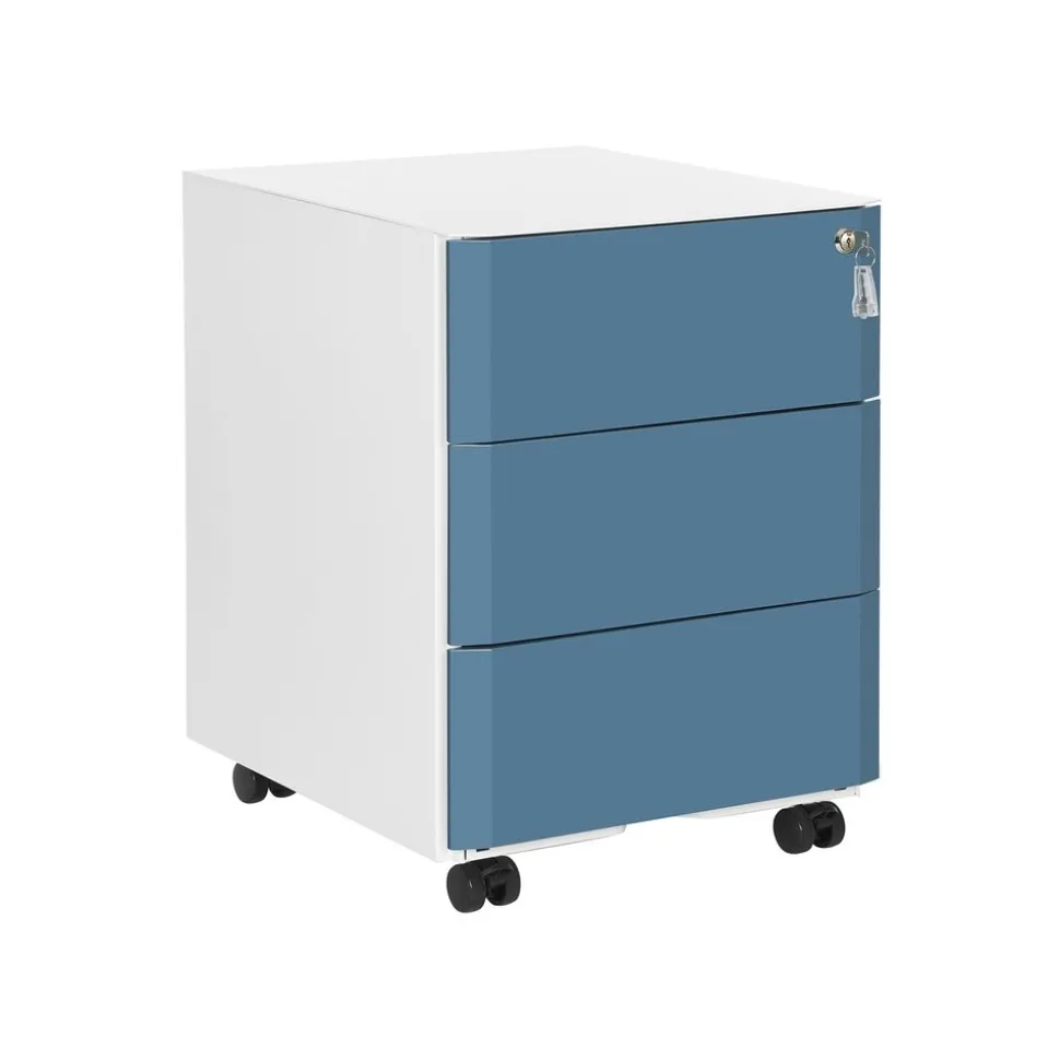Caisson relief bleu canard