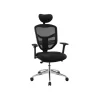 Chaise de bureau appui-tête noir