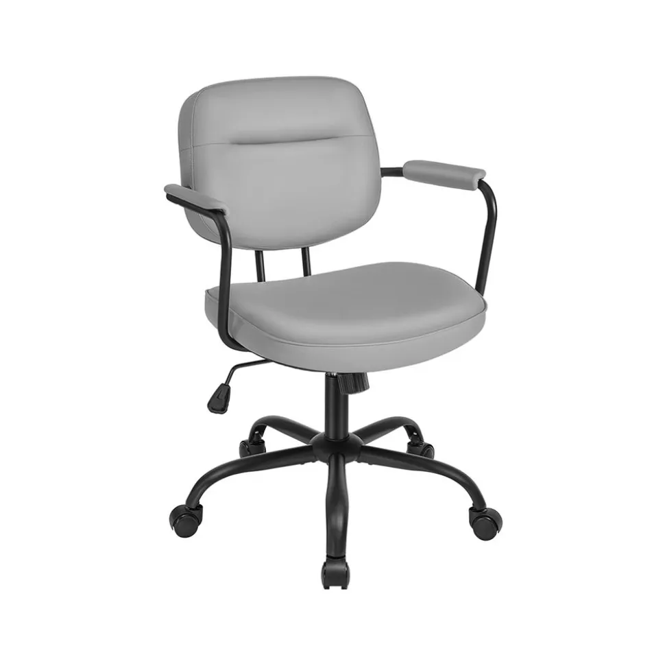 Chaise de bureau pivotante mécanisme à bascule bleu brumeaux