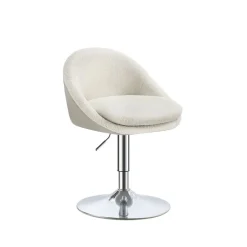 Chaise réglable avec dossier et socle rose bonbon