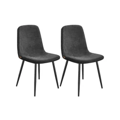 Chaises de salle à manger lot 4 Blanc Crème