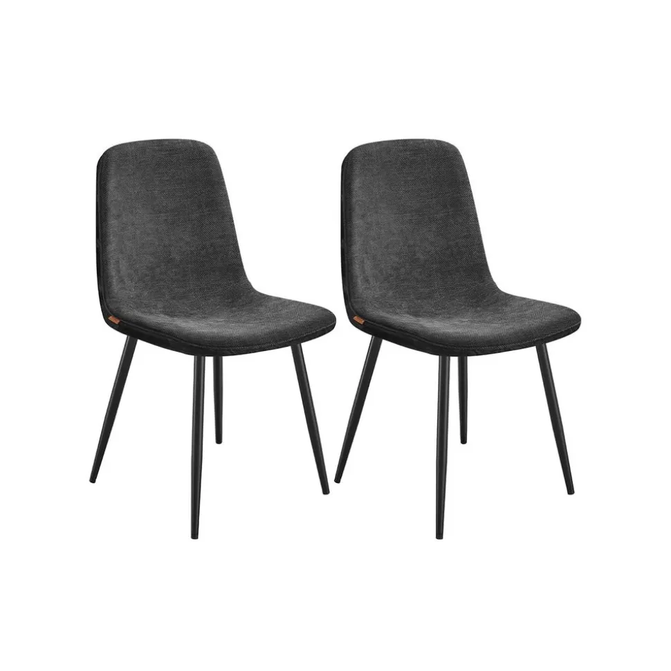 Chaises de salle à manger lot 4 Blanc Crème