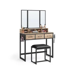 Coiffeuse miroir triple