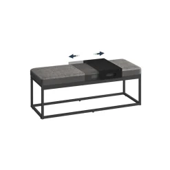 Collection - banc en acier capacité 300 kg marron noisette