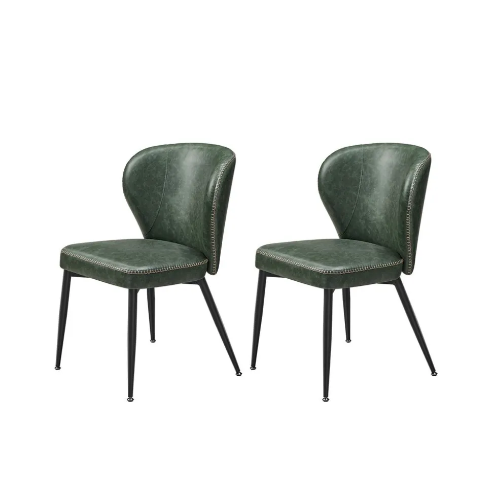 Collection EKHO - 2 Chaises de salle à manger noir d'encre