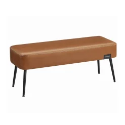 Collection EKHO - Banc d'entrée en PU marron caramel