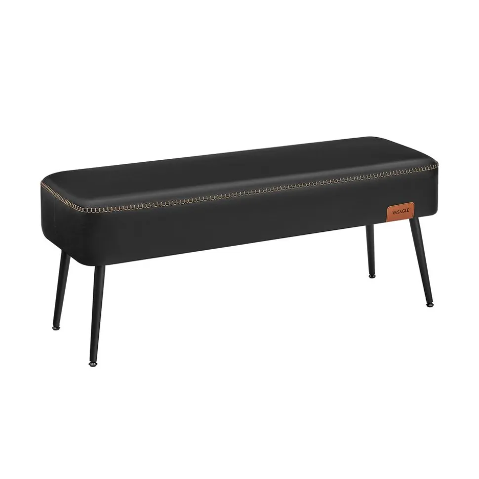 Collection EKHO - Banc d'entrée en PU marron caramel